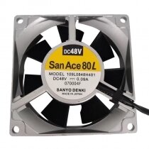 Sanyo Denki San Ace 80L 109L0848H481 DC 48V 0.09A 8025 Axial Cooling Fan