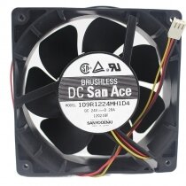 Sanyo Denki 109R1224MH1D4 DC 24V 0.28A 12038 Axial Brushless Cooling Fan