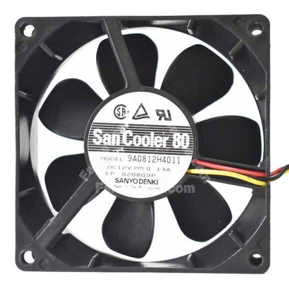 Sanyo Denki San Cooler 80 9A0812H401 DC 12V 0.13A 8025 Axial Cooling Fan