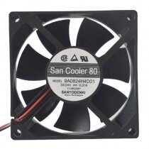 Sanyo Denki San Cooler 80 9A0824H4D01 DC 24V 0.07A 8025 Axial Cooling Fan