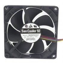 Sanyo Denki San Cooler 92 9A0924G4D01 DC 24V 0.19A 9025 Axial Cooling Fan