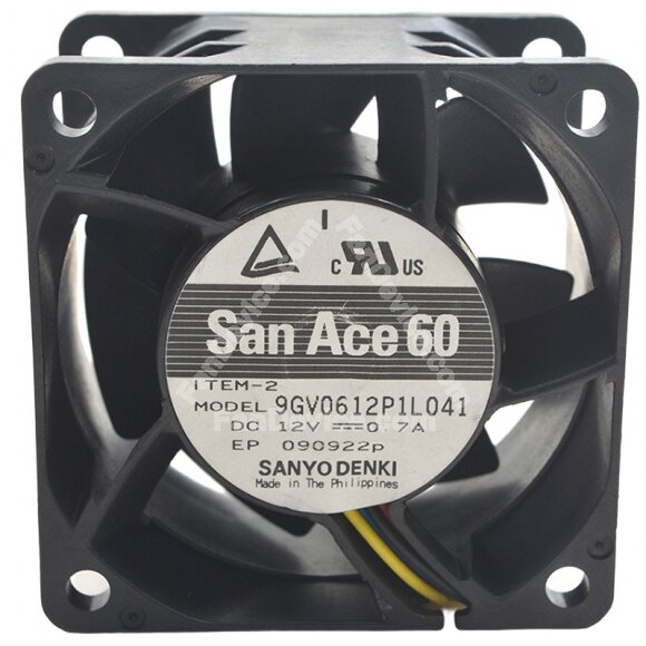 Sanyo Denki San Ace 60 9GV0612P1L041 DC 12V 0.7A 6038 Axial Cooling Fan