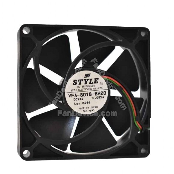STYLE VFA-8018-BH20 DC 24V 0.085A 8020 Axial Brushless Cooling Fan