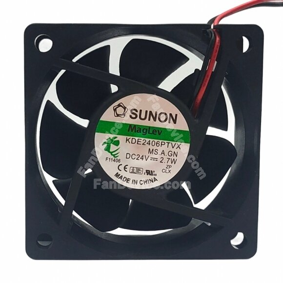 Sunon Maglev KDE2406PTVX MS.A.GN DC 24V 2.7W 6025 Axial Cooling Fan