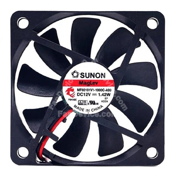 Sunon Maglev MF60101V1-1000C-A99 DC 12V 1.42W 6010 Axial Cooling Fan
