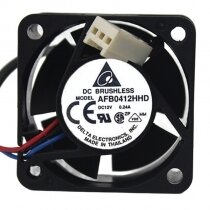 Delta AFB0412HHD DC 12V 0.24A 4020 Axial Brushless Cooling Fan