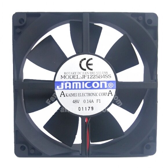 JAMICON JF1225B4SS DC 48V 0.14A 12025 Axial Cooling Fan