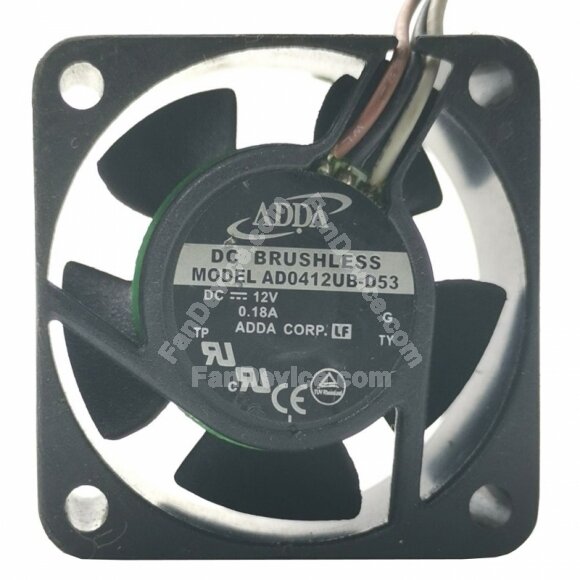 ADDA AD0412UB-D53 DC 12V 0.18A 4020 Brushless Axial Cooling Fan