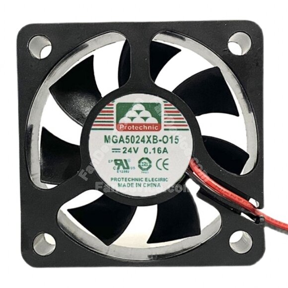 Protechnic MGA5024XB-O15 DC 24V 0.16A 5015 Axial Cooling Fan