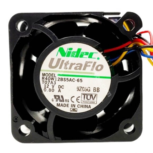 Nidec UltraFlo R40W12BS5AC-65 DC 12V 0.80A 4056 Axial Cooling Fan