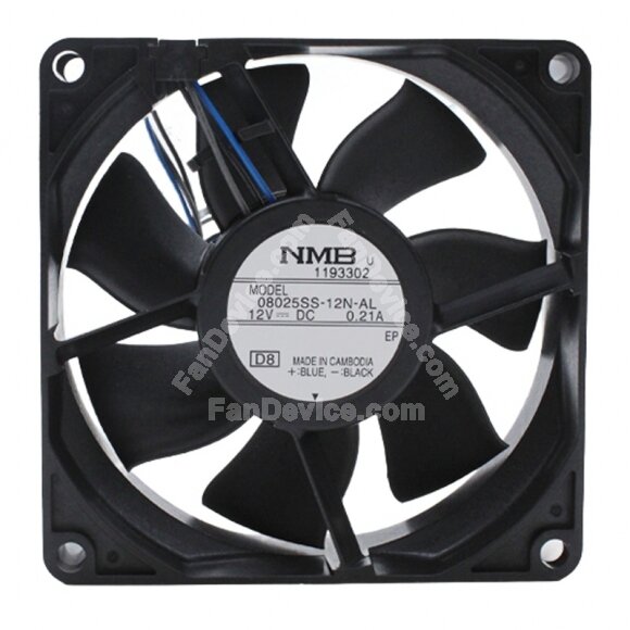 NMB 08025SS-12N-AL DC 12V 0.21A 8025 Axial Cooling Fan