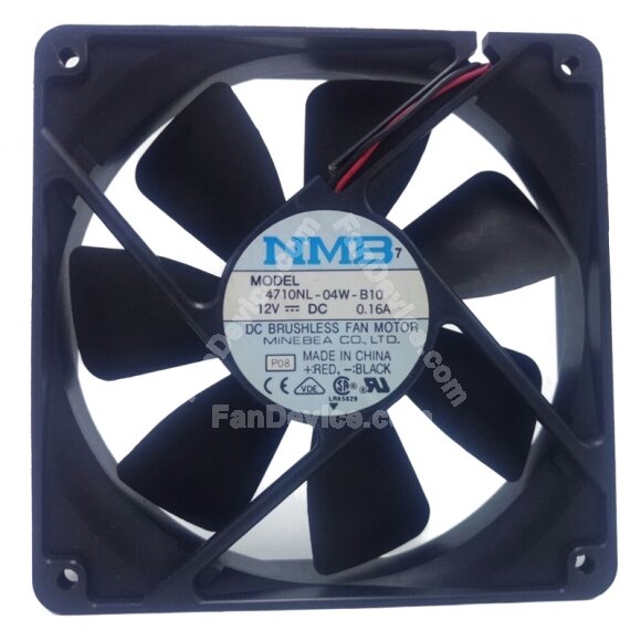 NMB 4710NL-04W-B10 DC 12V 0.16A 12025 Axial Cooling Fan