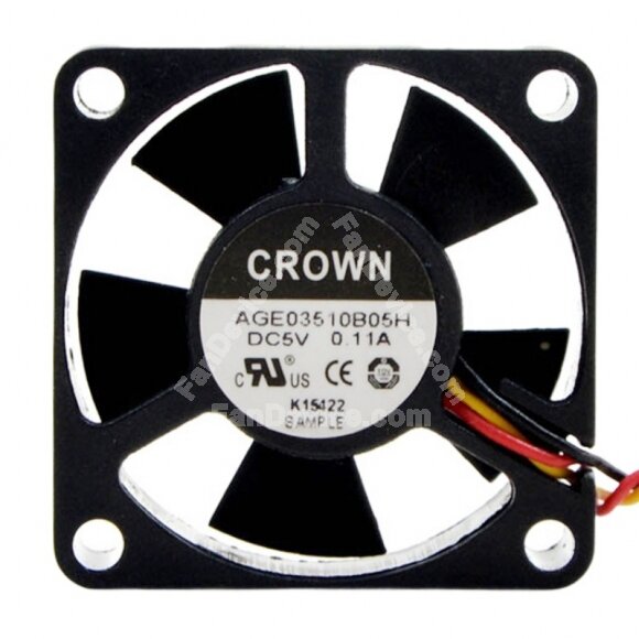 CROWN AGE03510B05H DC 5V 0.11A 3510 Axial Cooling Fan
