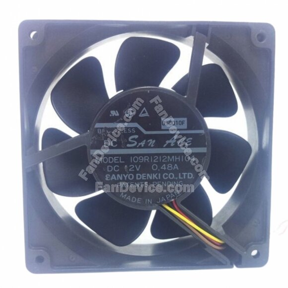 Sanyo Denki 109R1212MH104 DC 12V 0.48A 12038 Axial Brushless Cooling Fan