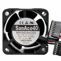 Sanyo Denki 9PF0424H305 A90L-0001-0580#C DC 24V 0.095A 4028 Axial Cooling Fan
