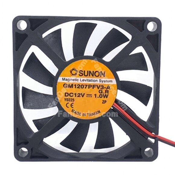 Sunon GM1207PFV3-A DC 12V 1.0W 7010 Axial Cooling Fan