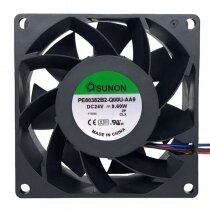 Sunon PE80382B2-Q00U-AA9 DC 24V 9.60W 2 Wires / 3 Wires Axial Cooling Fan