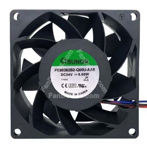 Sunon PE80382B2-Q00U-AA9 DC 24V 9.60W 2 Wires / 3 Wires Axial Cooling Fan