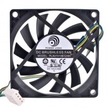 Power Logic PLA07010B12HH DC 12V 0.50A 2 Wires / 3 Wires / 4 Wires Axial Cooling Fan