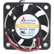 Y.S.TECH FD124010MB-H DC 12V 0.06A 4010 Axial Brushless Cooling Fan