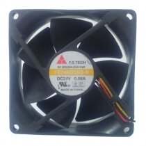 Y.S.TECH FD248025MS-N DC 24V 0.08A 8025 Axial Brushless Cooling Fan