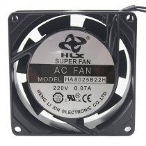 HLX HA8025B22H AC 220V 0.07A 8025 Axial Cooling Fan