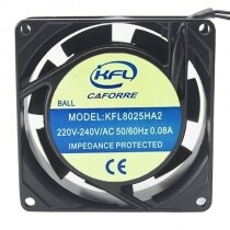 KFL KFL8025HA2 AC 220V-240V 0.08A 8025 Axial Cooling Fan