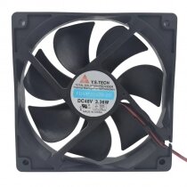 Y.S.TECH FD4812253B-2R DC 48V 3.36W 12025 Axial Cooling Fan