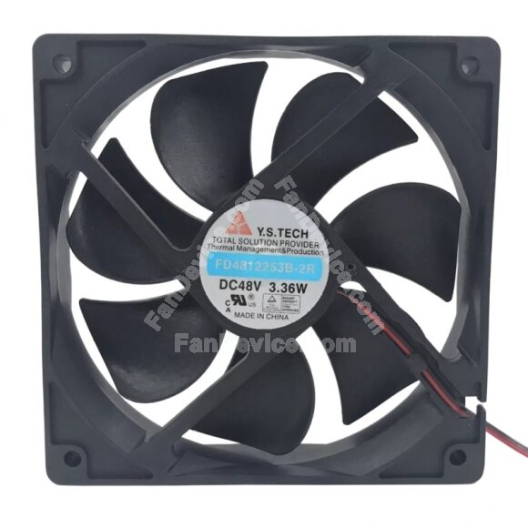Y.S.TECH FD4812253B-2R DC 48V 3.36W 12025 Axial Cooling Fan
