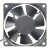 SJ SA120725BS DC 12V 0.4A 8025 Axial Ball Bearing Cooling Fan
