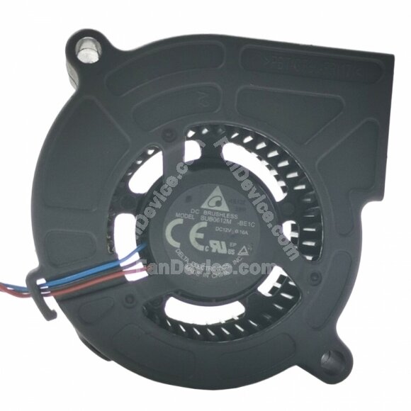 Delta BUB0612M-BE1C DC 12V 0.16A 3 Wires Brushless Blower Cooling Fan