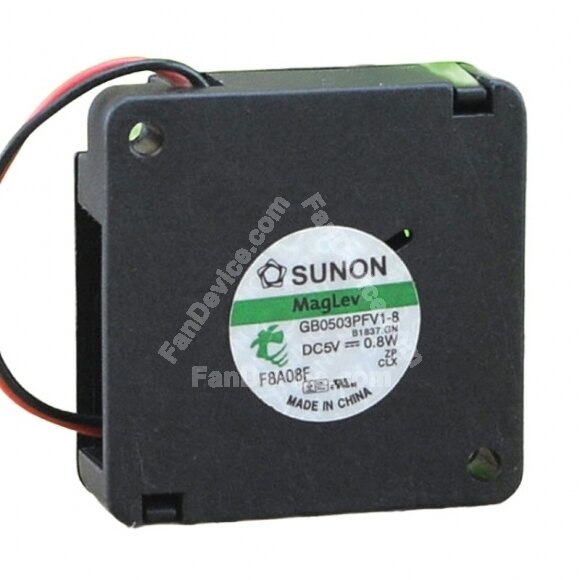 Sunon GB0503PFV1-8 B1837.GN DC 5V 0.8W 2 Wires Blower Cooling Fan
