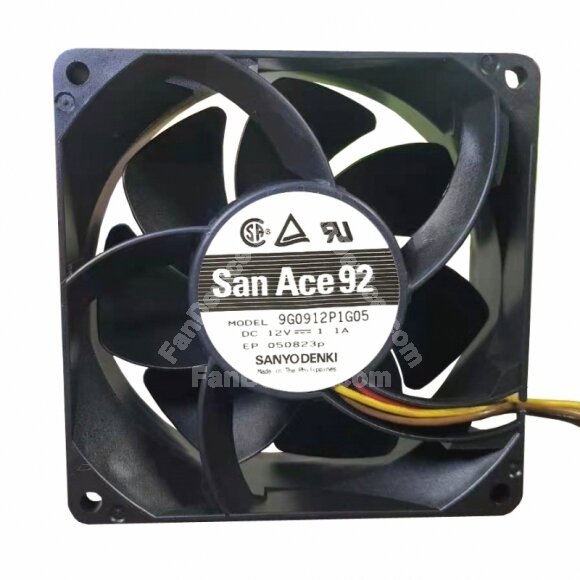 Sanyo Denki 9G0912P1G05 DC 12V 1.1A 2 Wires / 3 Wires / 4 Wires Axial Cooling Fan