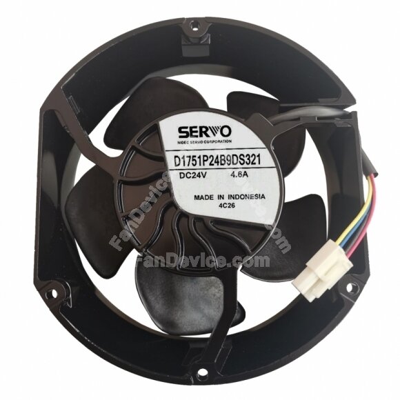 SERVO D1751P24B9DS321 DC 24V 4.6A 4 Wires Axial Cooling Fan