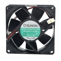 Sunon KDE2408PTS1-6A DC 24V 3.4W 2 Wires / 3 Wires Axial Cooling Fan