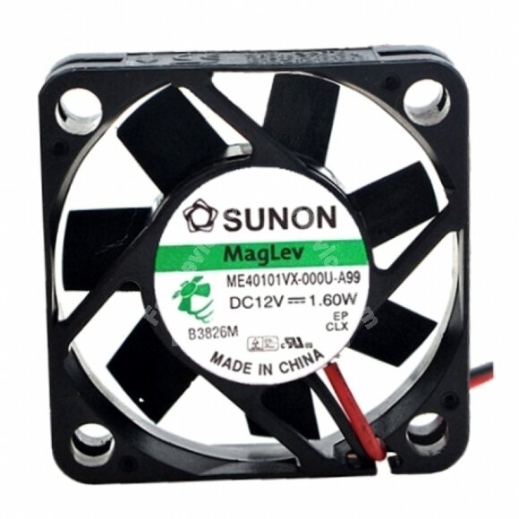 Sunon ME40101VX-000U-A99 DC 12V 1.60W 2 Wires Axial Cooling Fan
