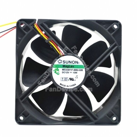 Sunon MEC0381V1-000U-G99 DC 12V 10W 2 Wires Axial Cooling Fan