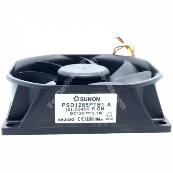 SUNON PSD1285PTB1-A DC 12V 3.7W 3 Wires Axial Cooling Fan
