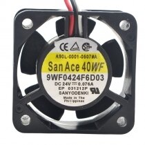 Sanyo Denki San Ace 40WF 9WF0424F6D03 A90L-0001-0507#A DC 24V 0.076A 3 Wires Axial Cooling Fan