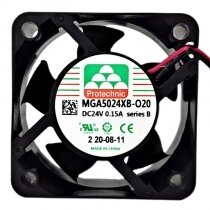 Protechnic MGA5024XB-O20 DC 24V 0.15A 5020 Axial Cooling Fan