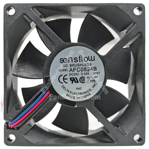 Sensflow AFC0824B 24V 0.33A 2 / 3 Wires 8025 DC Brushless Axial Fan