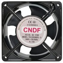 CNDF TA12038HSL-3 AC 380V 0.14A 2 Wires Axial Cooling Fan