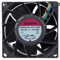 Sunon PF80381B1-Q211-S99 DC 12V 10.50W 4 Wires PWM Axial Cooling Fan