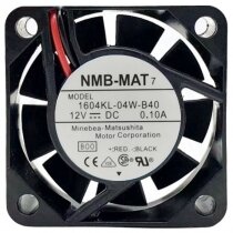 NMB-MAT 1604KL-04W-B40 DC 12V 0.10A 2 Wires 4010 Axial Cooling Fan