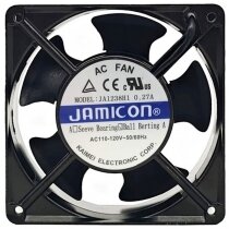 JAMICON JA1238H1 AC 110-120V 0.27A 2 Wires 12038 Ball Bearing Axial Fan