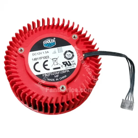 Cooler Master FB07025M12BPA 12V 1.5A 4 Wires Cooling Fan
