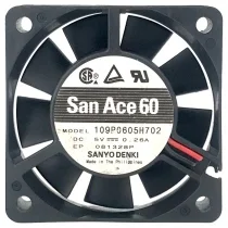 Sanyo 109P0605H702 5V 0.26A 2 / 3 Wires Axial Fan