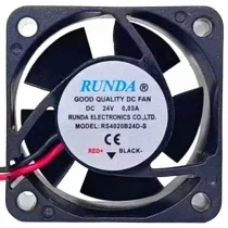 RUNDA RS4020B24D-S 24V 0.03A 2 Wires Axial Cooling Fan