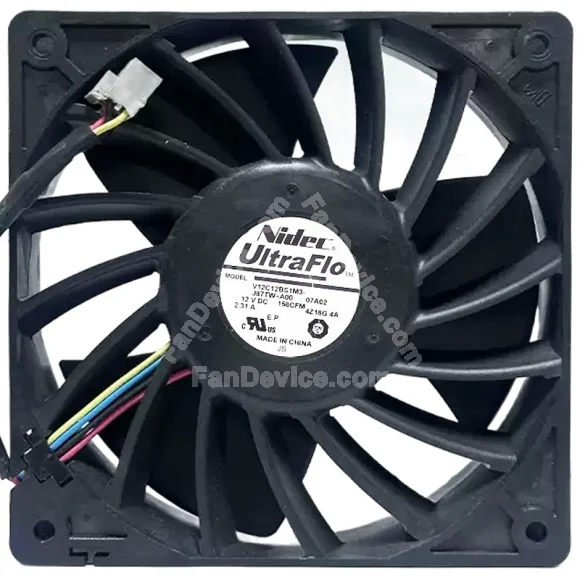 Nidec V12C12BS1M3-J87TW-AOO 12V 2.31A 4 Wires Cooling Fan