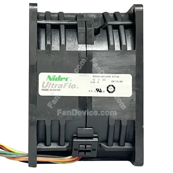 Nidec R80W12BS2M9-57T09 12V 5.54A Axial Cooling Fan